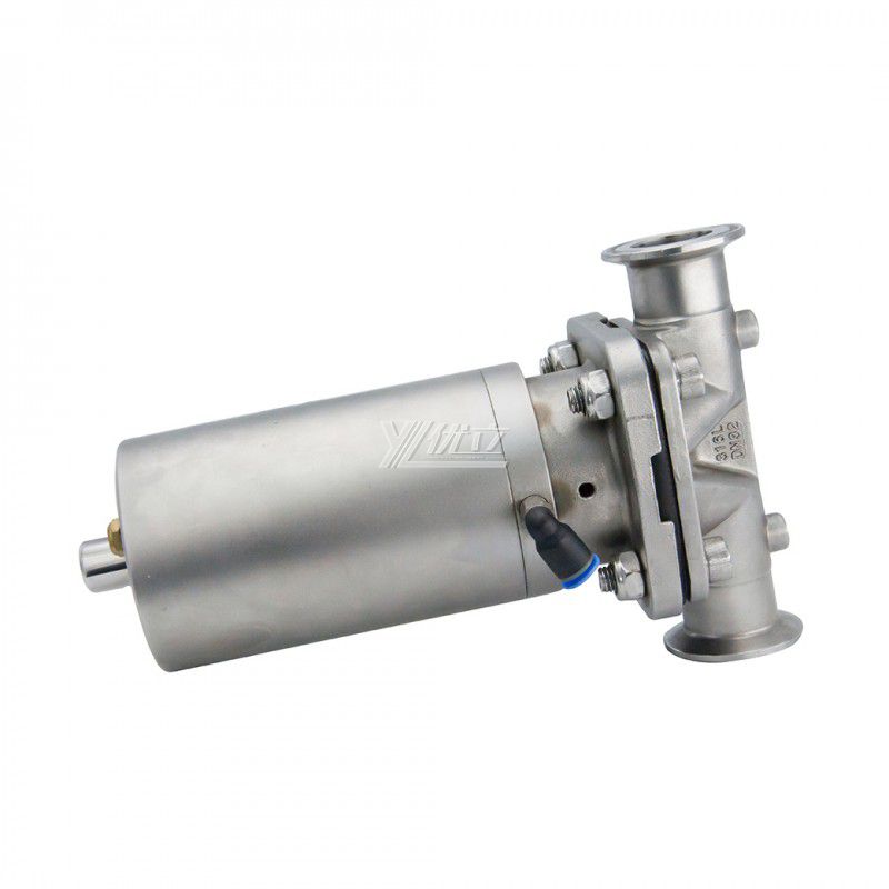 YOULI Hygienic Food Grade Sanitary all Stainless Steel 316L Pharmaceutical Biological Membrane  Pneumatic Diaphragm Valve