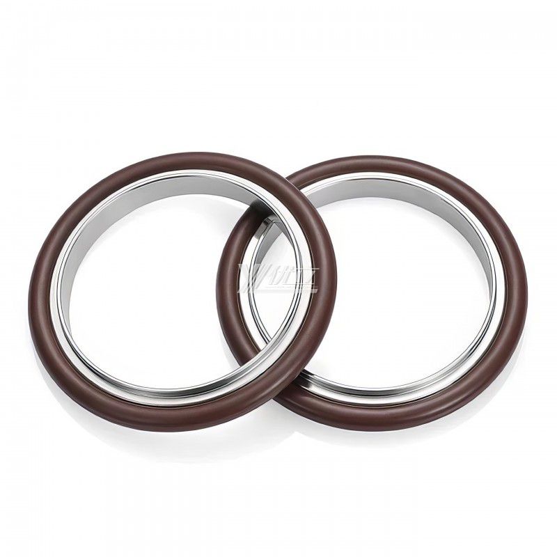 YOULI Hygienic Food Grade High Temperature KF25 KF40 304 Bracket Sanitary FKM VITON Sealing Ring Rubber Tri Clamp Vacuum Gasket