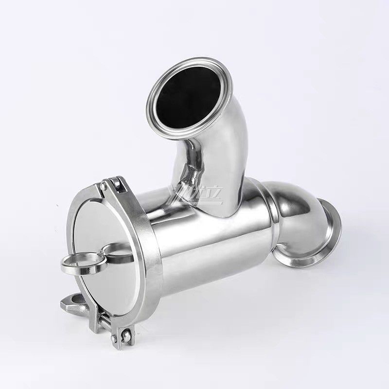 YOULI Top-Quality Hygienic Food Grade SS 304 316L Stainless Steel Sanitary 90 Bend Type No Retention Clamped Filter
