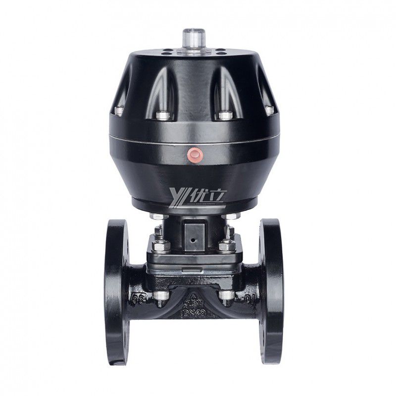 YOULI EG6B41F46 ANSI 150LB Stainless Steel 304 316 1.6mpa WCB Fluorine Lined F4 F46 PFA Pneumatic Flange Diaphragm Valve