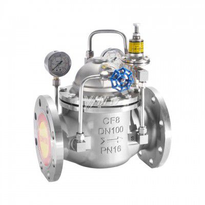 YOULI 200X ANSI 150lb Pn16-pn64 304 316 WCB Hydraulic Water Level Control Pilot-operated Adjustable Pressure Relief Valve