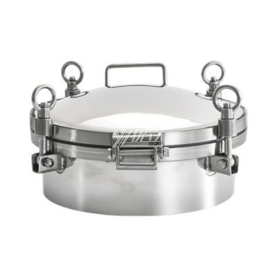 YOULI Hygienic Food Grade SS 304 316L Stainless Steel 0-6bar Cover Pressure Tanks Sanitary Round Outward Manhole Manway
