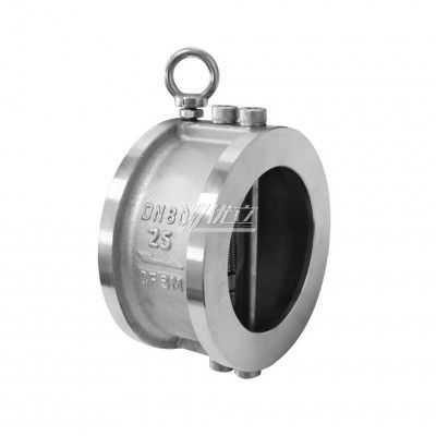 YOULI Vertical or Horizontal H77X H76W ANSI 150LB Stainless Steel 304 316 JIS 10K 1.6mpa WCB Butterfly Type Wafer Check Valve