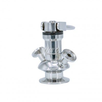 YOULI Hygienic Food Grade Sanitary Stainless Steel 304 316L Manual Plastic Handle Sterile Tri Clamped Sample Valve