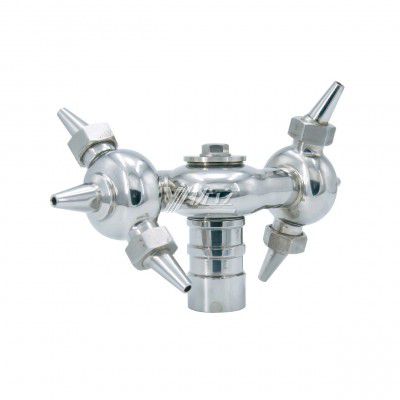 YOULI Food Grade Sanitary 360 Degree CIP Nozzle Tank Cleaning Stainless Steel 304 SS316L Threaded Rotary Cleaning Spray Ball