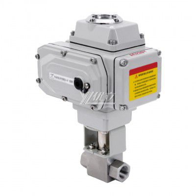 YOULI NPT BSP 6000psi PN320 PN500 Stainless Steel 304 316 Motorized DC24V AC220V KHB High Pressure Electric Threaded Ball Valve