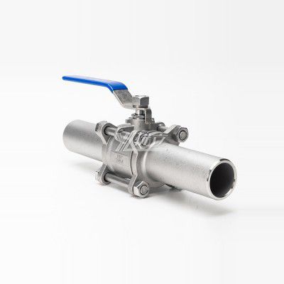 YOULI Stainless Steel 1000WOG PN16-PN64 304 316 Manual Three-piece Lengthening Extended Butt Welded Union Ball Valve