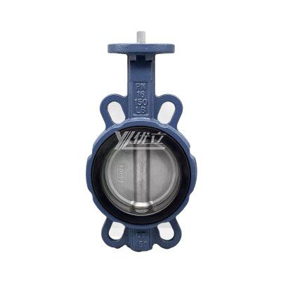 YOULI ISO5211 Stainless Steel ANSI 150LB 304 316 JIS 10K Pn10-16 Cast Iron PTFE EPDM Soft Seal Center Wafer Butterfly Valve