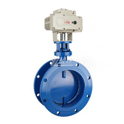 YOULI ANSI 150LB JIS 10K Pn16 Carbon Steel WCB High Temperature Motorized AC220V Electric Aeration Flanged Butterfly Valve