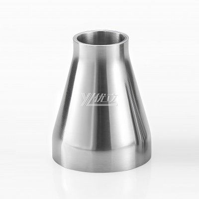 YOULI Hygienic Food Grade Sanitary Stainless Steel 304 SS316L 3A SMS DIN ISO Welded Pipe Fitting Concentric Welded Reducer