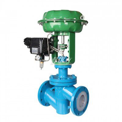 YOULI ANSI 150LB 304 316 Stainless Steel 1.6mpa WCB  F46 PFA F4 Pneumatic Regulating Flow Membrane Fluorine Lined Control Valve