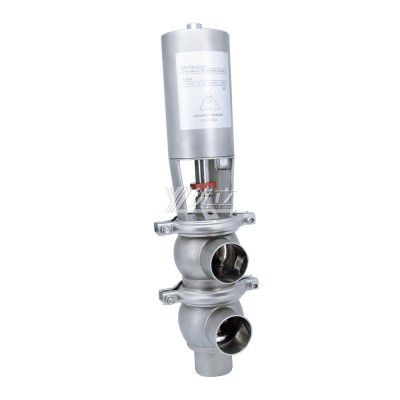 SS304 SS316L Stainless Steel Sanitary Welding Pneumatic Diversion Valve