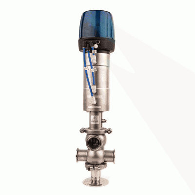 YOULI Hygienic Food Grade Sanitary Stainless Steel 304 316L Intelligent External Cleaning Single Seat Butt Welded Mixproof Valve
