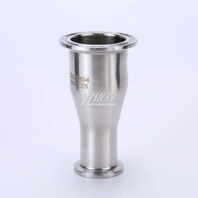 YOULI Hygienic Food Grade Sanitary Stainless Steel 304 SS316L 3A SMS DIN ISO Welded Pipe Fitting Concentric Clamped Reducer