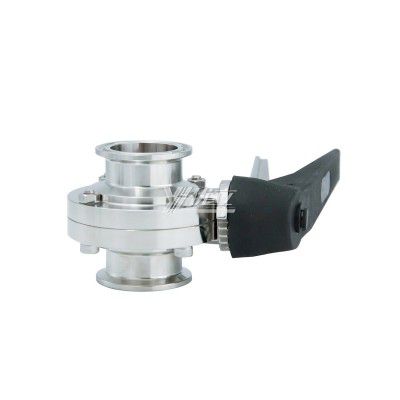 YOULI Hygienic Food Grade Stainless Steel 304 316L Plastics Duckbill Handle Sanitary Manual Tri-clover Butterfly Valve