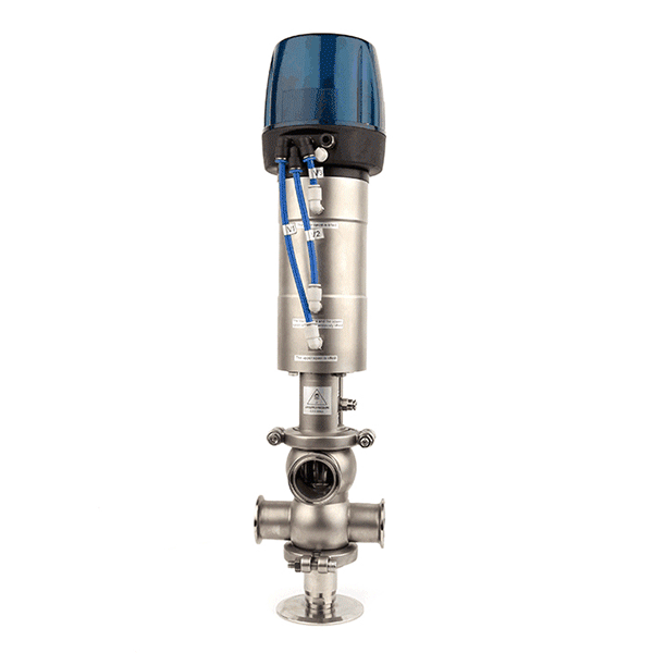 YOULI Hygienic Food Grade Sanitary Stainless Steel 304 316L Intelligent External Cleaning Single Seat Butt Welded Mixproof Valve